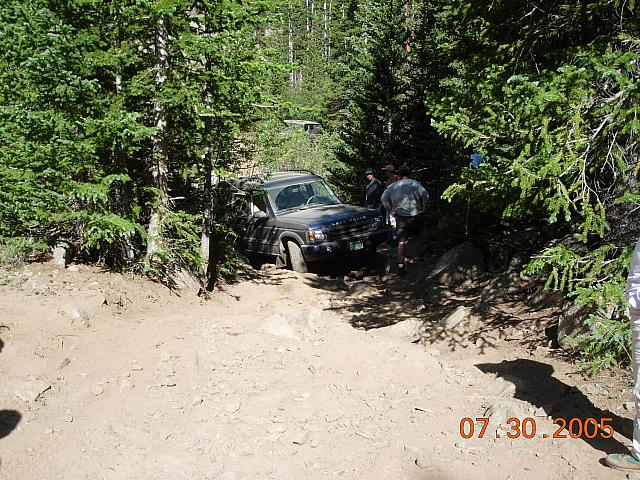 First obstacle on Half Moon Lake / Iron Mike Mine trip