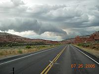 On the road to Moab - another storm coming