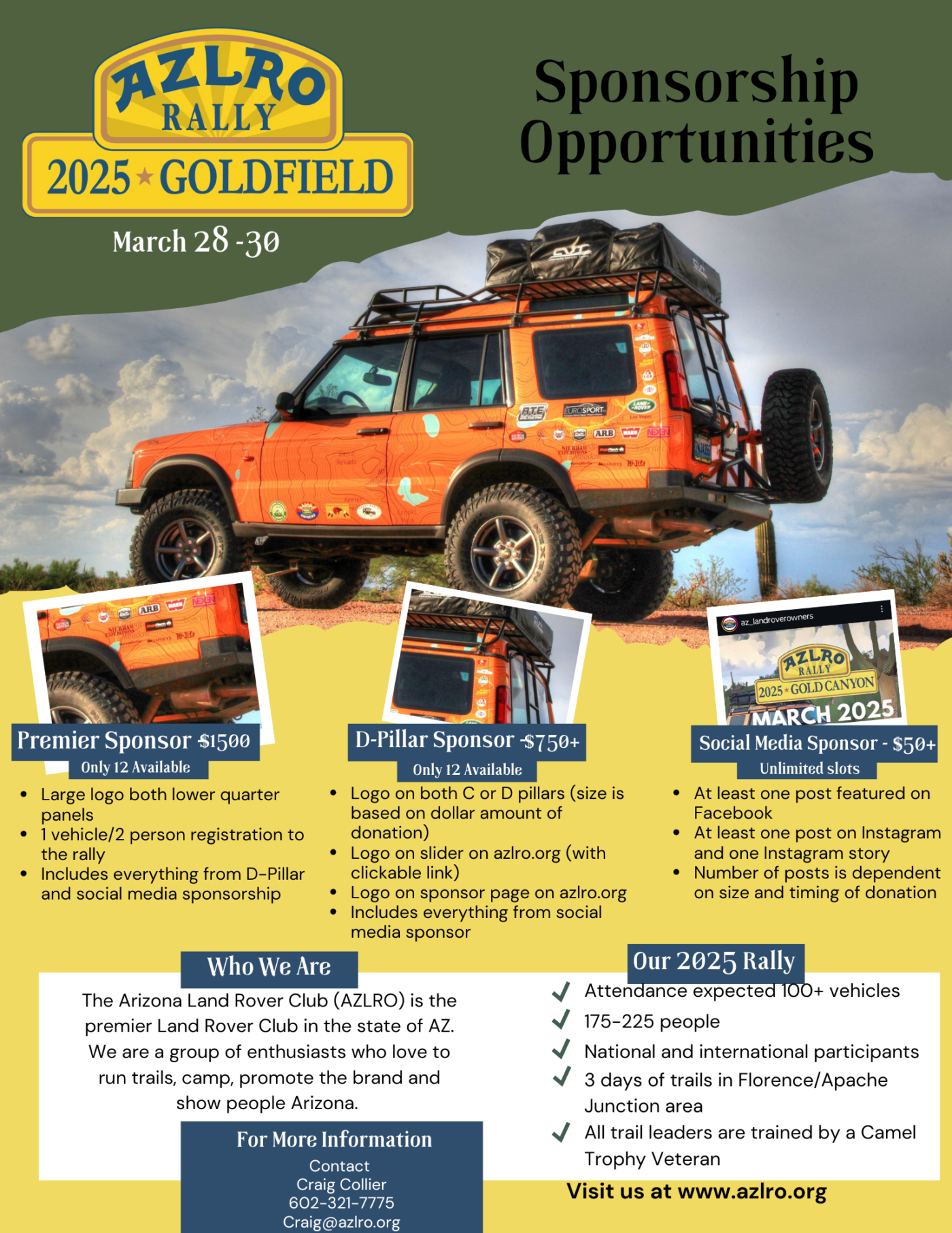 2025 Goldfield Rally Sponsorship Opportunities – AZLRO